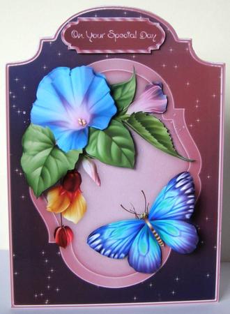 Glory Morning A5 Card Front with Step by Step by Margaret McCartney