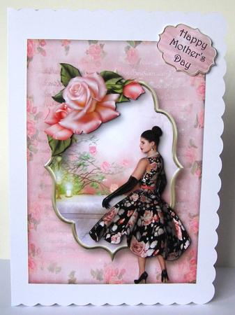 Ladies Day with Pink Roses by Margaret McCartney