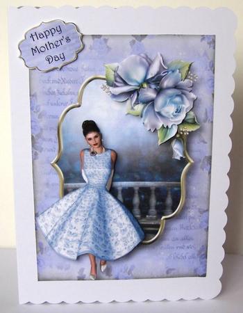 Ladies Day with Blue Roses by Margaret McCartney