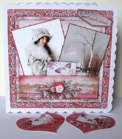 Winter Romance Cardtopper with Inlet 125 by Margaret McCartney