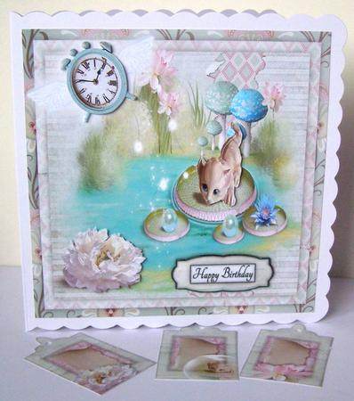 Sorry I Am Late Cardtopper with Inlet 117 by Margaret McCartney