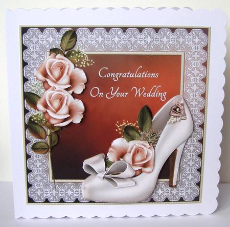Wedding Shoe Roses and Lace Mini Kit by Margaret McCartney