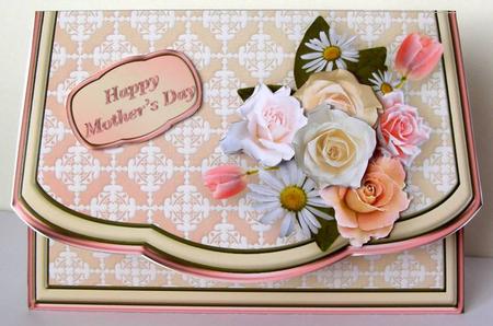 Summer Posy Flapover Clutch Bag Card Mini Kit by Margaret McCartney