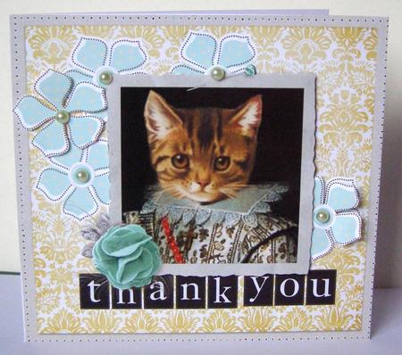 Pretty Kitten Thank You by Margaret McCartney