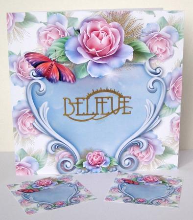 Soft Roses & Butterfly Papers by Margaret McCartney