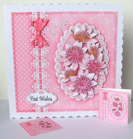8x8 Floral Lace a Touch of Elegance Mini Kit 3D Decoupage by Margaret McCartney