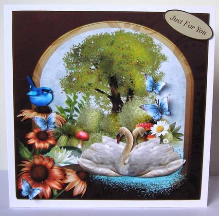 Spring Country Scenic Topper with Decoupage by Margaret McCartney