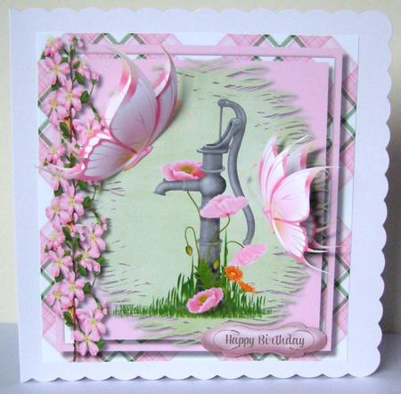 Beautiful Butterfly's at the Water Pump by Margaret McCartney