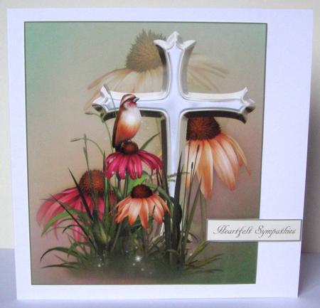 Gentle Breeze Sympathy Topper, Insert and Verse by Margaret McCartney