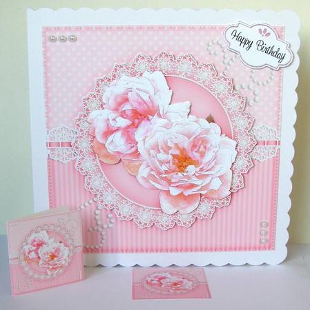 8x8 Roses & Lace a Touch of Elegance Mini Kit 3D Decoupage by Margaret McCartney