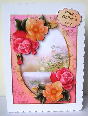Beautiful Peach Melba Roses by Margaret McCartney