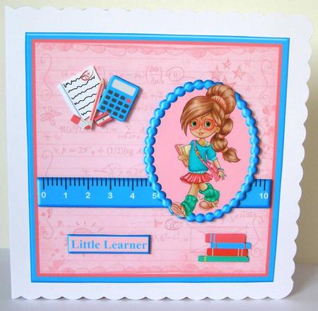 School / College Girl Mini Kit & Decoupage by Margaret McCartney