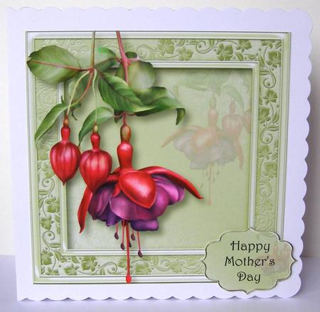 Fabulous Fuschia 8x8 Quick Topper by Margaret McCartney