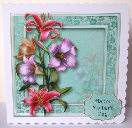 Gorgeous Lily Bouquet 8x8 Quick Topper by Margaret McCartney