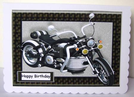 Beautiful Black Motorbike A4 by Margaret McCartney