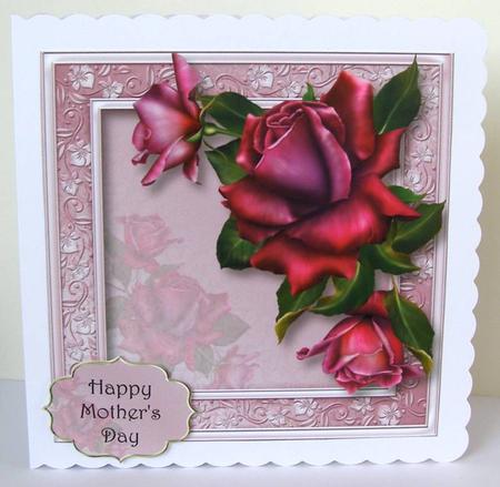 Gorgeous Twilight Roses 8x8 Quick Topper by Margaret McCartney