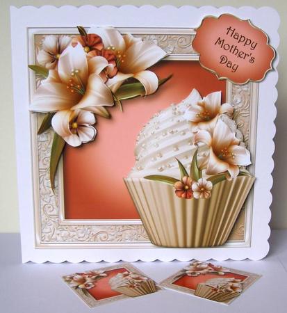 Ivory Lilies Cupcake Mini Kit by Margaret McCartney
