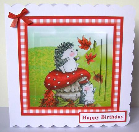 Cute Hedgehog Pyramage Design by Margaret McCartney