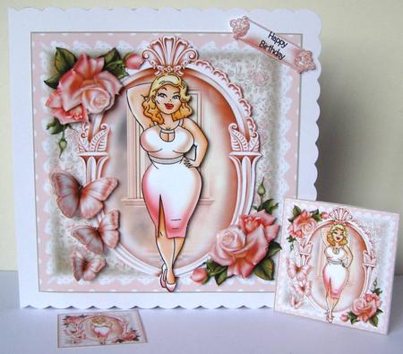 Foxy Mama - Has Left the Building! Card Front Kit by Margaret McCartney