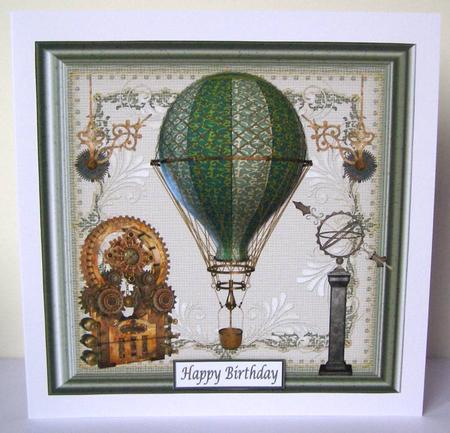 Steampunk Hot Air Ballon Topper by Margaret McCartney