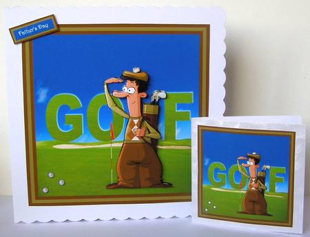A Game of Golf Mini Kit and Decoupage by Margaret McCartney