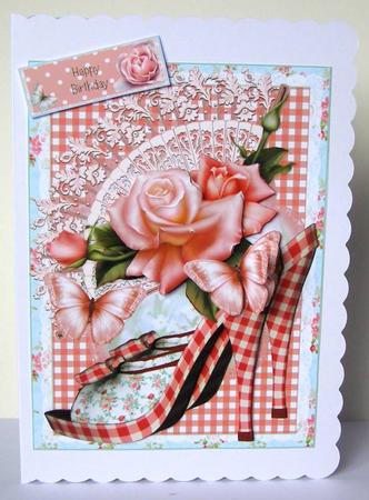 Gorgeous Gingham Shoes Topper by Margaret McCartney
