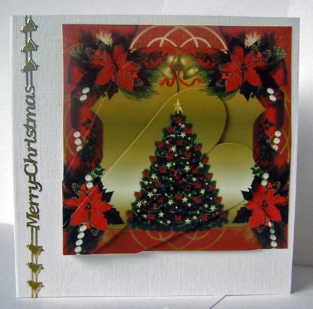 Christmas Tree Fan Card by Margaret McCartney