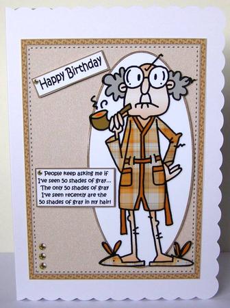 Gus and His 50 Shades of Gray Quick Card by Margaret McCartney