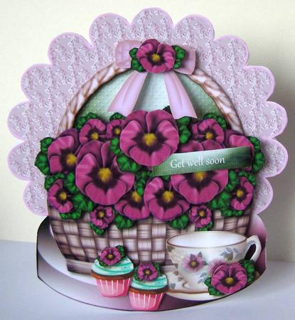 Mini Kit Platform Pansys by Margaret McCartney