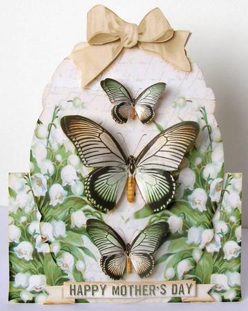 Over the Top Card with Facets Box Butterflies 179 by Margaret McCartney