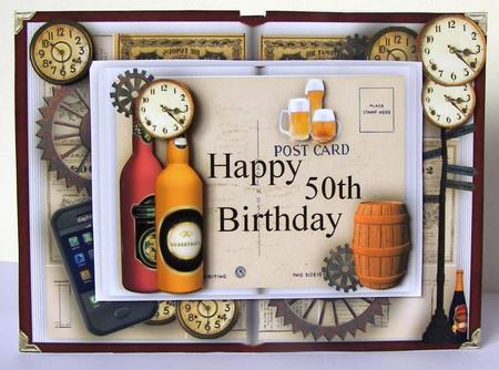 50th Male Book Card by Margaret McCartney