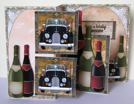 Wine and Cars Tri Fold Mini Kit by Margaret McCartney