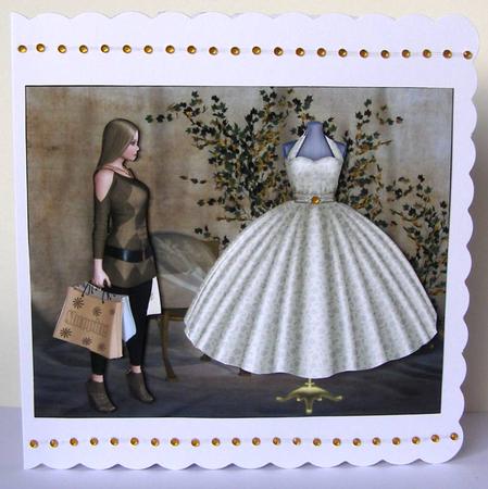 Shopping for a Party Dress 1 by Margaret McCartney