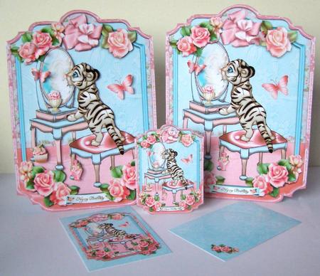 Cute Tiger Card Kit by Margaret McCartney