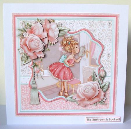 Pretty in Pink 8x8 Mini Kit & Decoupage by Margaret McCartney