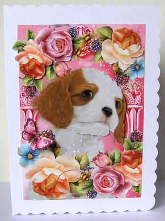 King Charles in Summer Flowers by Margaret McCartney