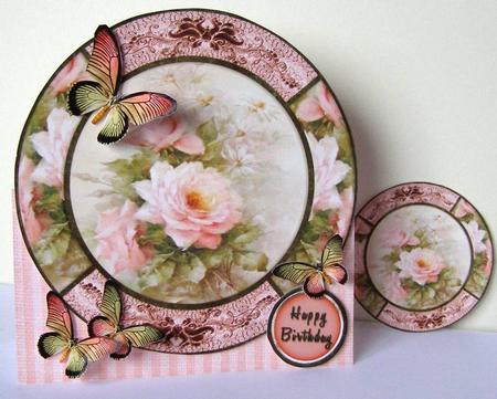 Round Over the Top Card Pink 199 by Margaret McCartney