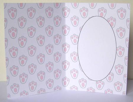 Easter Bunny Prints Insert by Margaret McCartney