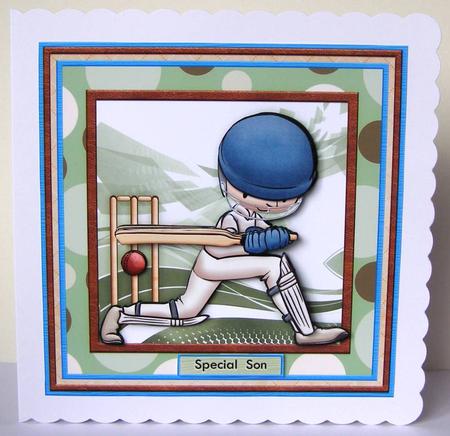 Cricket Not Out 8x8 Mini Kit Ages & Decoupage by Margaret McCartney