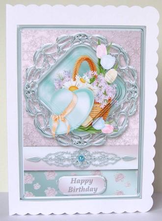 Spring Morning Framed Pyramid Card by Margaret McCartney