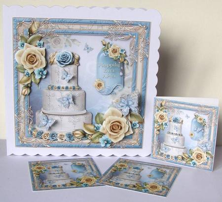 Sherbet Lemon Wedding Cake by Margaret McCartney