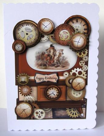 Indian T.v Male Card by Margaret McCartney
