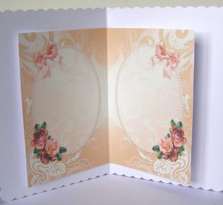 Weddingcake & Spring Roses Insert by Margaret McCartney