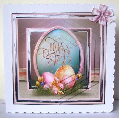 Pretty Easter Eggs Hexagon Pyramid Mini Kit by Margaret McCartney