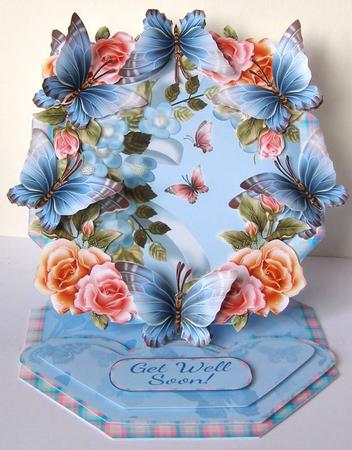 Rose and Butterfly Mini Easel Kit by Margaret McCartney