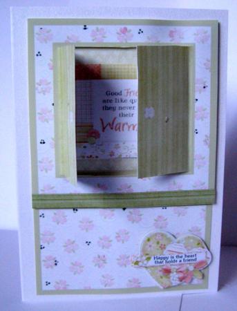 Open the Door! Female Birthday Card by Margaret McCartney