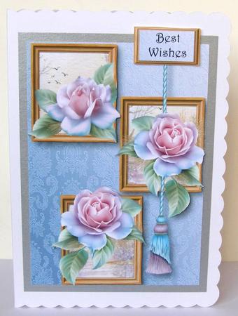 Pretty Pastel Roses Frame Trio by Margaret McCartney