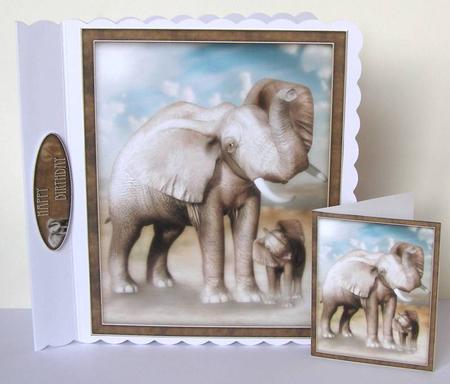 Mother and Baby Elephant by Margaret McCartney