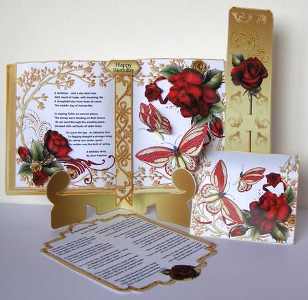 A Birthday Walk - Poetry Mini Open Book Kit by Margaret McCartney