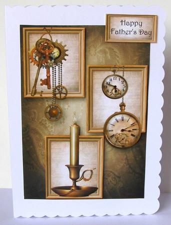Vintage Keys & Watches - Male Frame Trio by Margaret McCartney